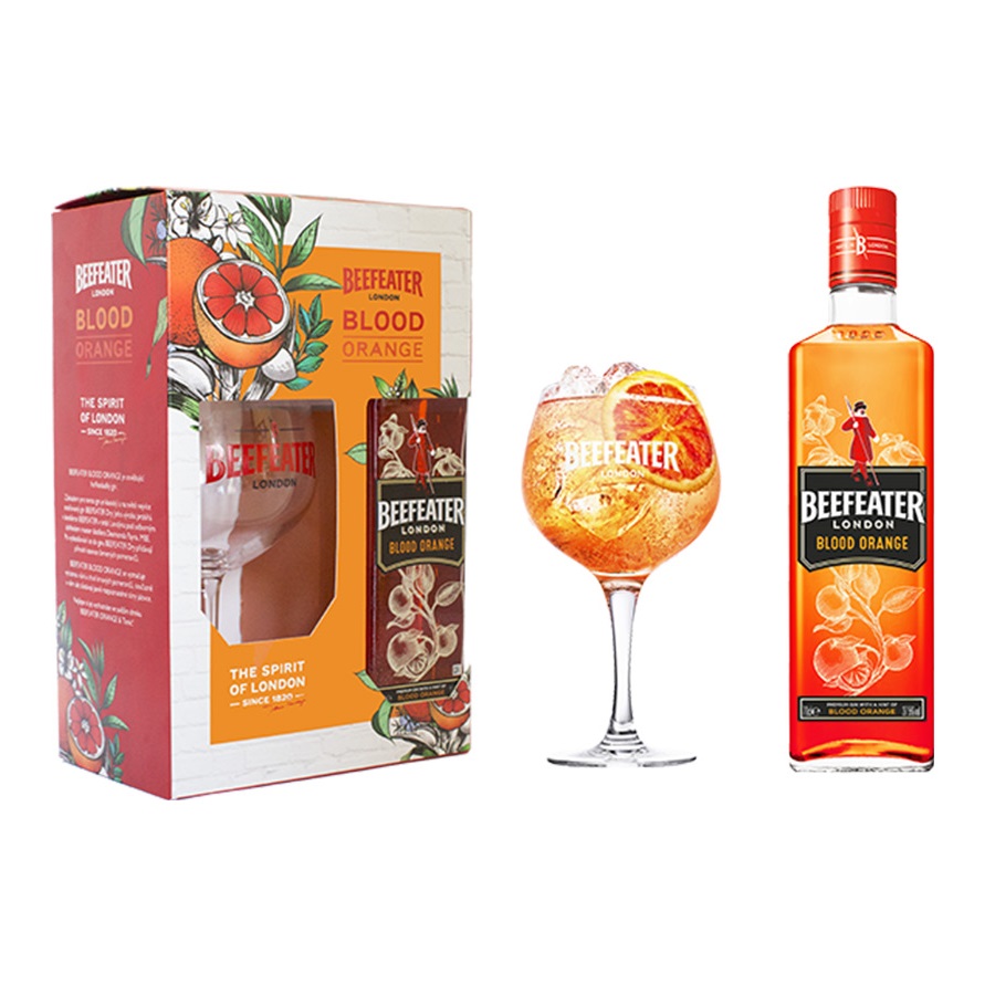Gin Beefeater Blood Orange 0.7l + sklo