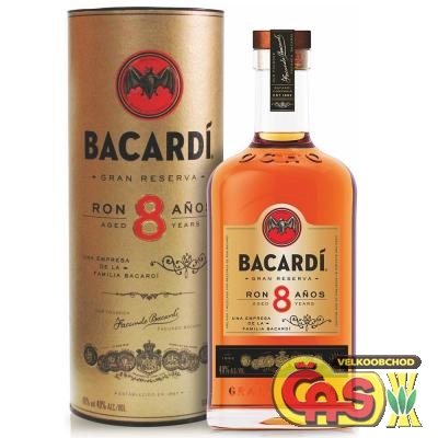 BACARDI 8-leté 0.7l tuba  40%
