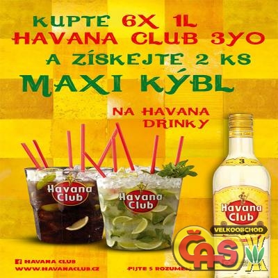 HAVANA 3-Letá 6x1l A.ANOS+2 Maxi kýbl 40%