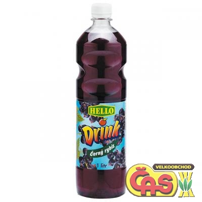 HELLO DRINK ČERNÝ RYBÍZ 1l PET