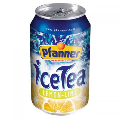 LEDOVÝ ČAJ PFANNER CITRON  - LIME 0.33l PLECH