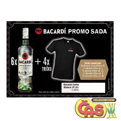 PACK Bacardi 6x1l+trička