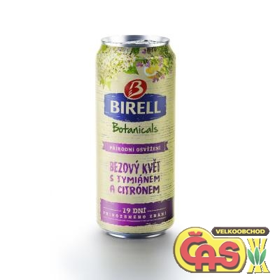 PIVO BIRELL BOTANIC 0.4l BEZOVÝ KVĚT S TYMIÁNEM A CITRÓNEM PLECH