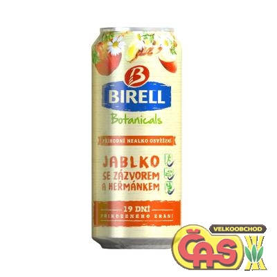 PIVO BIRELL BOTANIC 0.4l JABLKO SE ZÁZVOREM A HEŘMÁNKEM PLECH