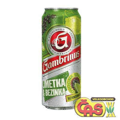 PIVO GAMBRINUS LIMETKA+BEZINKA 0.5l PLECH