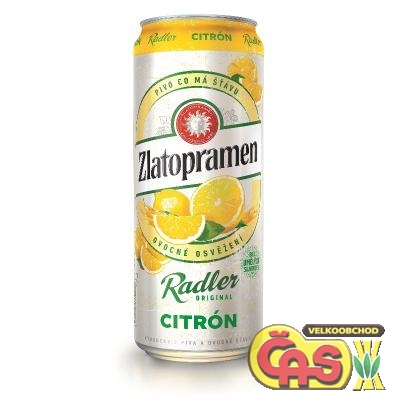 PIVO ZLATOPRAMEN RADLER CITRON 0.5l PLECH