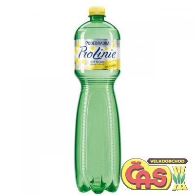 PODĚBRADKA 1.5l CITRON LINIE PET