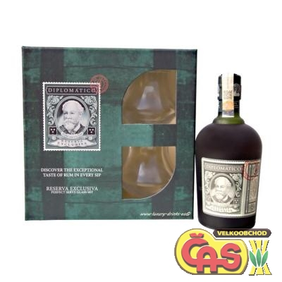 RUM DIPLOMATICO RESERVA EXCLUSIVA 40%+2xSKLO