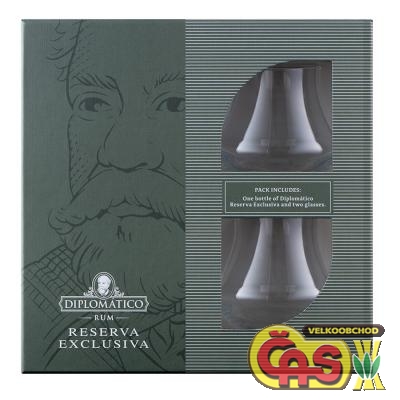 Rum Diplomático Reserva Exclusiva darkove baleni 0.7l