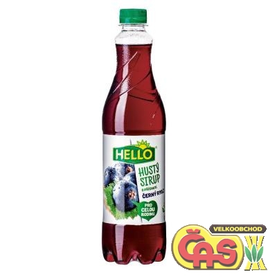 SIRUP PET!HUSTÝ HELLO ČERNÝ RYBÍZ 0.7l