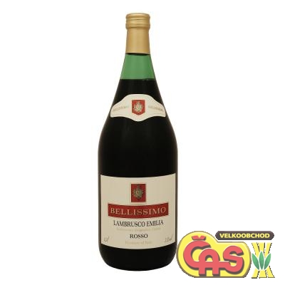 VÍNO LAMBRUSCO BELLISSIMO ROSSO 1.5l