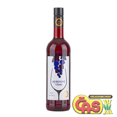 VÍNO  NÁŠ SAD RYBÍZOVÉ 0.75l ovocné