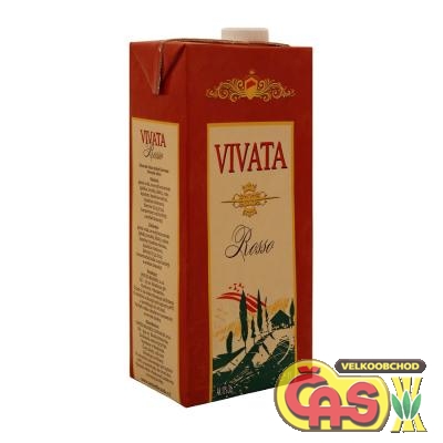 VÍNO - VIVATA 1l ČERVENÉ Tetrapack
