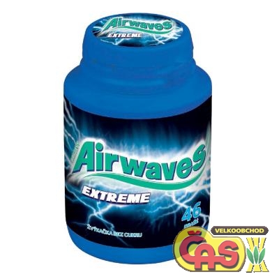 ŽVÝKAČKY AIRWAVES 64g DÓZA EXTREME 46 ks dražé
