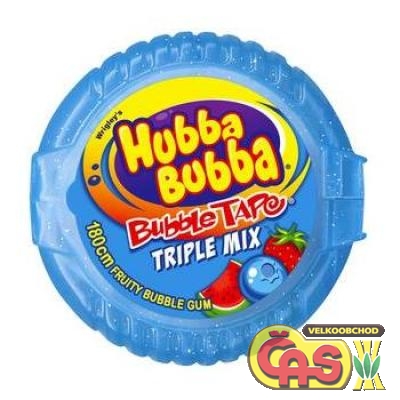 ŽVÝKAČKY HUBBA BUBBA 56g TRIPLE MIX plátky