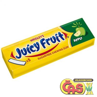 ŽVÝKAČKY JUICY FRUIT PLÁTKY 13g APPLE