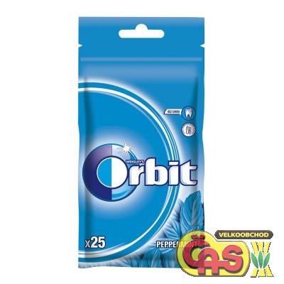 Žvýkačky orbit peppermint 35g sáček