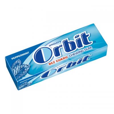 ŽVÝKAČKY ORBIT PEPPERMINT DRAŽÉ 14g