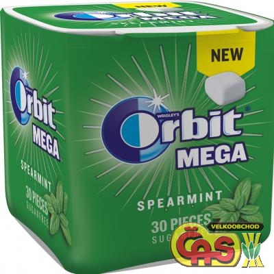 Žvýkačky orbit spearmint mega  66g